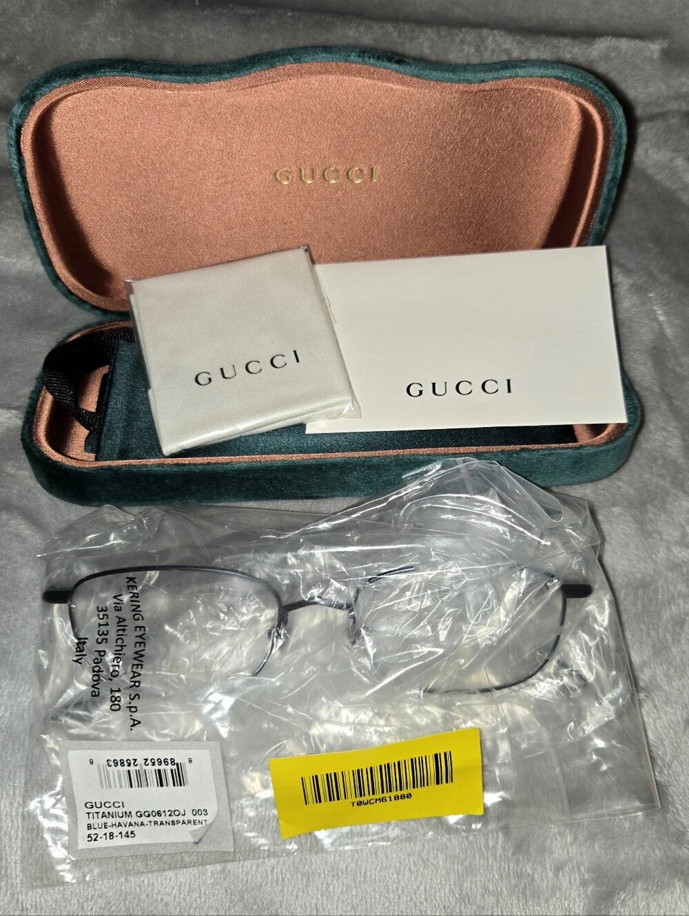 Gucci TITANIUM GG0612OJ 003 Eyeglasses - Blue Havana Frame